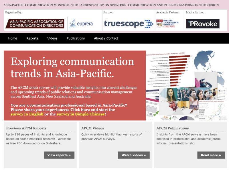 Reminder: Take Asia-Pacific Communication Monitor Study Now