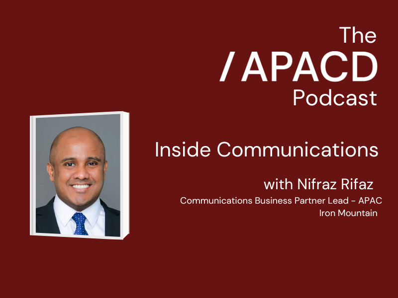 APACD Podcast: Iron Mountain's Nifraz Rifaz
