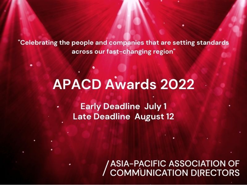 Enter Now: 2022 APACD Awards Recognise In-House Communications Excellence