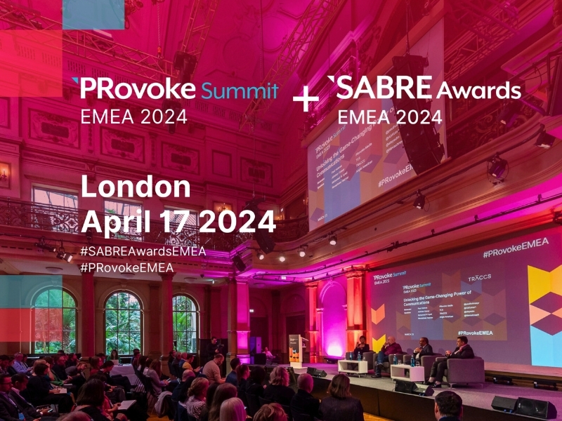 Book Now: PRovoke Media EMEA Summit & SABRE Awards 2024