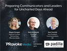 Preparing Communicators and Leaders For Uncharted Days Ahead