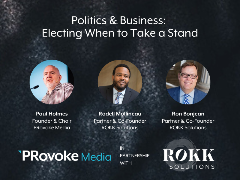Politics & Business: Electing When to Take A Stand